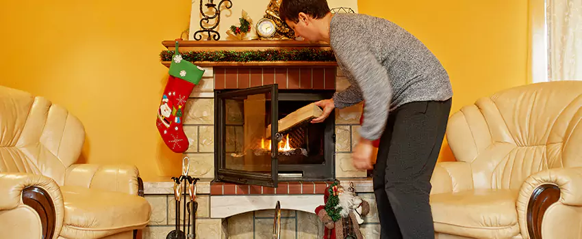 Rusted Metal Fireplace Restoration in Bayonet Point, Florida